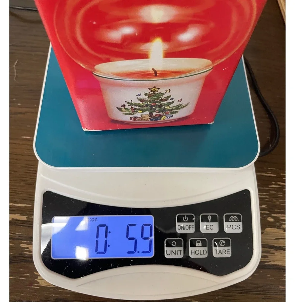 Nikko Christmastime Mini Candle Lamp Cerami Christmas Tree Hurricane Globe Japan
